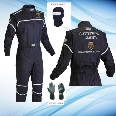 LAMBORGHINI PRINTED GO KART RACING SUIT CIK/FIA LEVEL 2 APPROVED WITH FREE GIFT