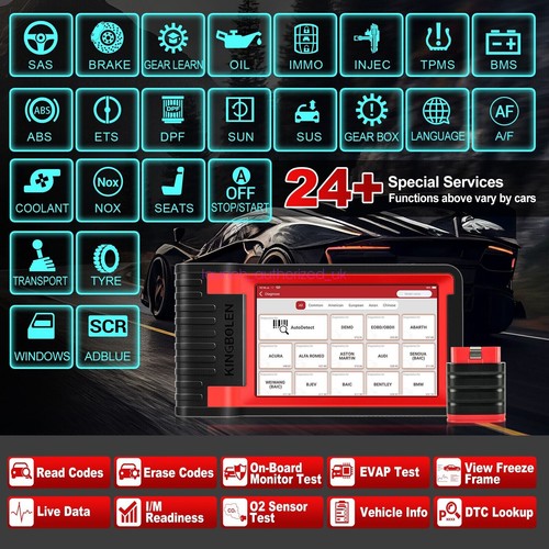 KINGBOLEN K8 IMMO Bi-directional Car Diagnostic Tool Scanner Key Programming UK - Picture 5 of 18
