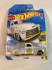 Hot Wheels 2021 La Troca 146/250 HW Art Cars 8/10 White Gold