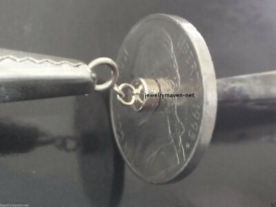 JewelryMaven 14k White Gold Magnetic Clasp – 4.5mm Double Spring Ring, Rhodium Plated, 3/4” Extender, USA Made