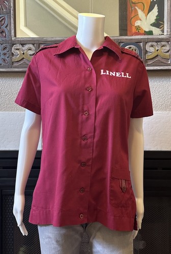 Vintage King Louie Shirt Size 36 Shell Work Shirt Linell Iron On - Picture 12 of 24