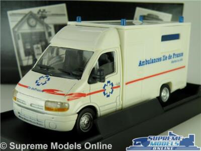 RENAULT MASTER MODELL VAN KRANKENWAGEN NOTFALL 1:50 GRÖSSE VEREM FRANZÖSISCHE VERSION R0