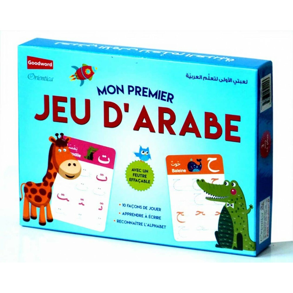 Mon premier jeu d'arabe avec feutre effaçable pour partager des moments de complicité en famille