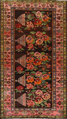Excellent Vintage Russian Kazak Oriental Area Rug 5'x10' Wool Hand