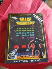 Space Invaders Collector's Puzzle 550 Pieces 18X24 Factory Sealed