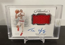2018-19 Flawless Trae Young NBA Rookie Patch Auto RPA Rc #HP-TYG (14/15) Sealed