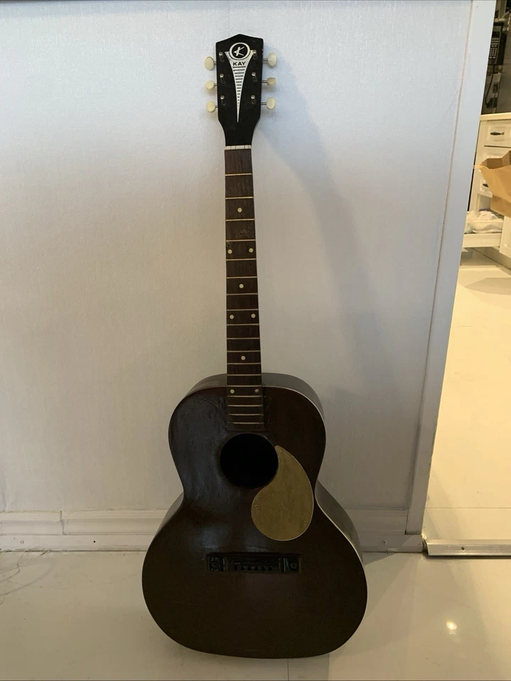 Vintage 1950-1960 Guitar 6 Strings Acoustic Kay Made In USA 38.5 In — 第 4/4 张图片