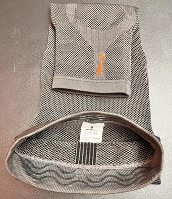 Incrediwear Leg Sleeve Large Charcoal Compression Sleeve- Used Good Condition