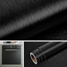 24 X 394inch Brushed Black Stainless Steel Paper for Countertop Heat Resistan