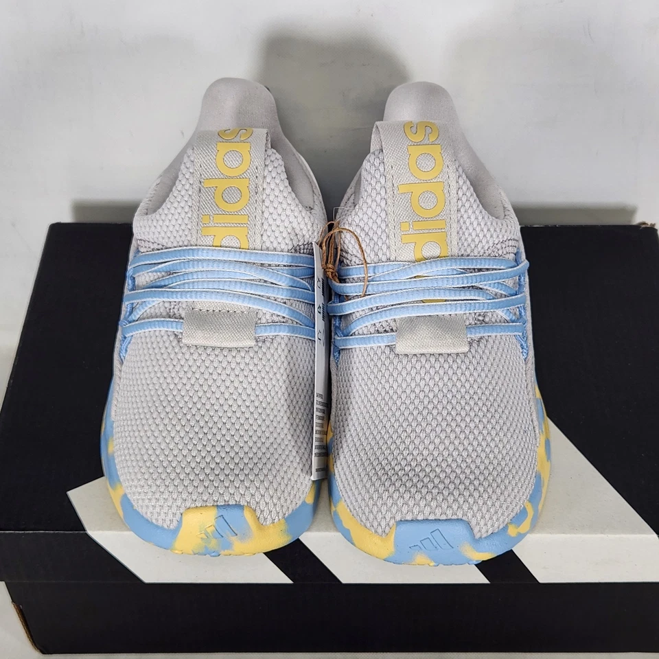 Tamanho 9 Infantil - Adidas Lite Racer Adapt 7.0 - Cinza / Matiz Laranja / Azul Brilhante - Imagem 3 de 4