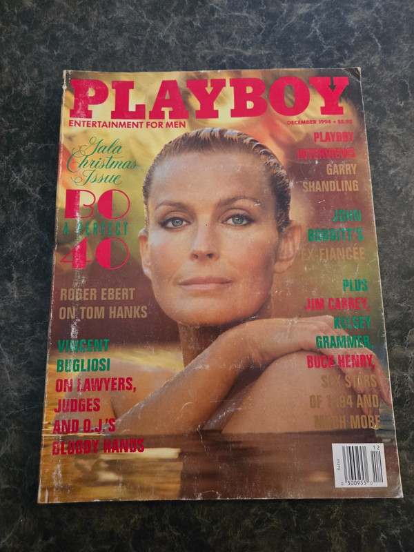 December 1994 Playboy Magazine Bo Perfect 40 Issue