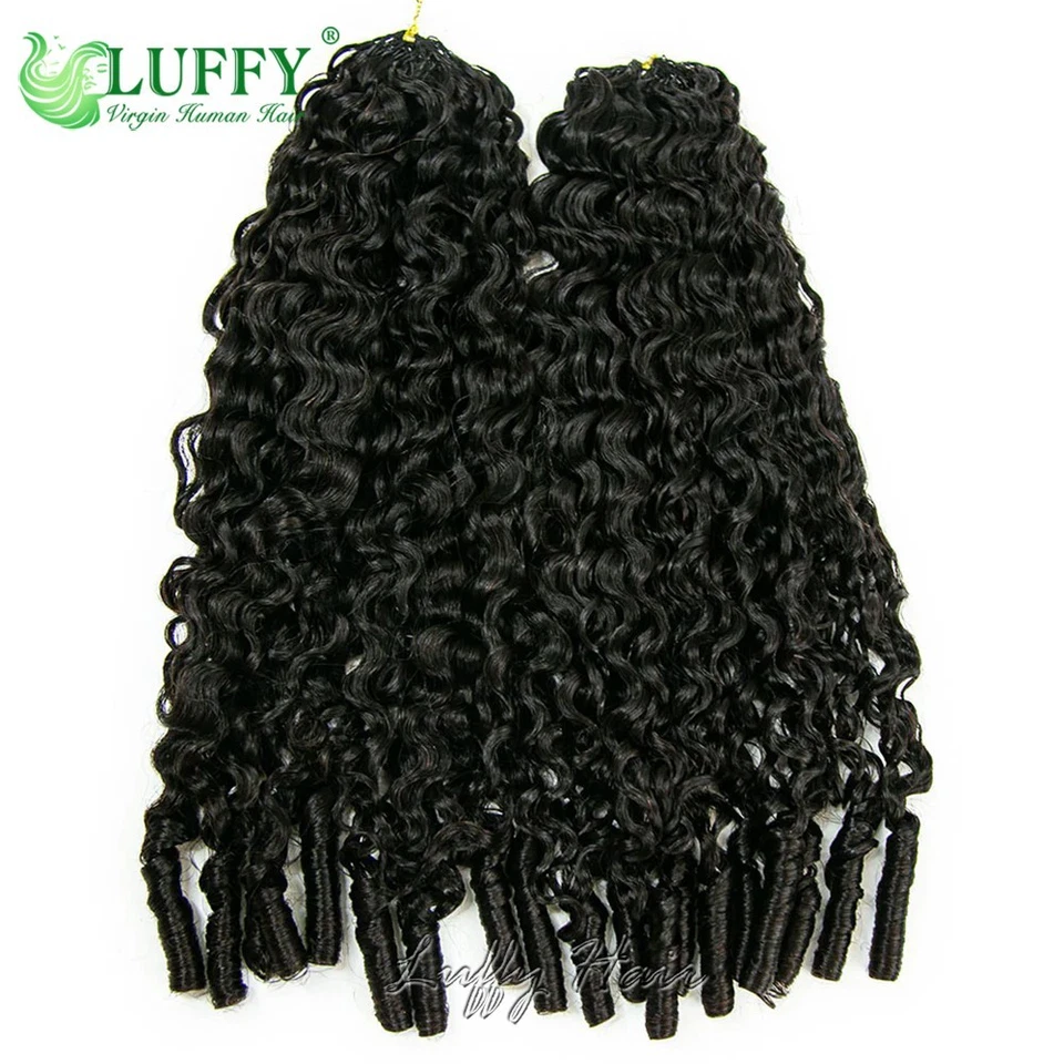 Curly Crochet Human Hair Pre-Separated Curly Crochet Braiding Hair Extensions - Image 3 of 4