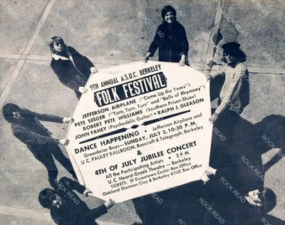 Jefferson Airplane-University Of California, Berkeley, CA 7-3-66 Concert Poster