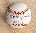 BILL MAZEROSKI HOF 01 PITTSBURGH PIRATES SIGNED AUTO ONL BASEBALL JSA NICE