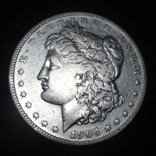 1904-S Morgan Silver Dollar - Choice VF+ details from the San Francisco mint