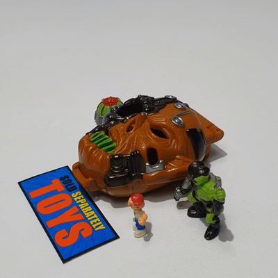 Vtg Mighty Max Horror Heads BATTLES SKULL WARRIOR figure 100