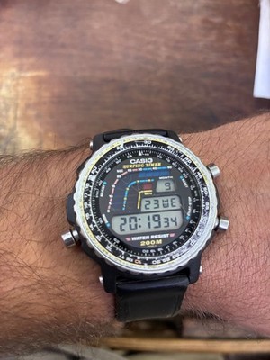 Rare Vintage Casio Surfing Timer DW-403 Module 906 JDM -RUNNING