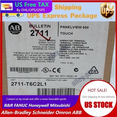2711-T6C2L1 AB PANELVIEW 600 Ecran Tactile Fast Shipping 2711T6C2L1 US Free Tax