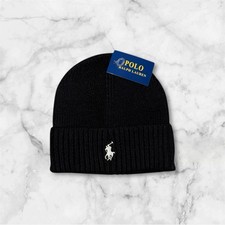 Polo Ralph Lauren Men's Black Beanie Hat
