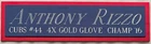 ANTHONY RIZZO CHICAGO CUBS NAMEPLATE FOR YOUR AUTOGRAPHED SIGNED BASEBALL JERSEY