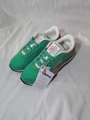 Reebok Classic AZ Green Pink Retro Runner Sneaker Women 8 Streetwear