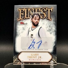 2024-25 Topps Finest Gary Trent Jr Auto #FA-GT Finest Autographs Milwaukee Bucks