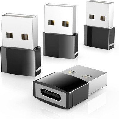 4-Pack Syntech USB to Type-C Fast Charger Adapter