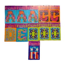 Lot Of 11 1970s Luv Letters Vintage Hallmark Psychedelic Sticker New  Sealed
