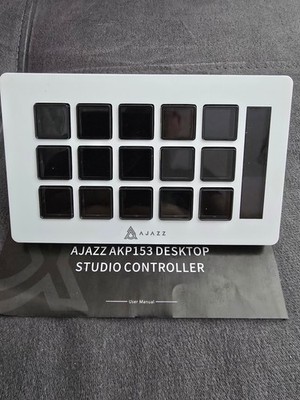 AJAZZ AKP153 Stream-Deck,Studio-Controller mit 15 Makrotasten,Weiß, NEU & OVP