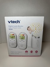 Vtech Digital Audio Monitor Model TM8212-2 with Two Cordless Parent Units