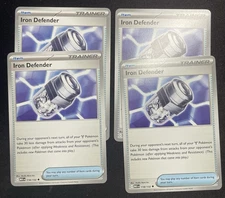 4x Playset in Hand! Ships Fast! Iron Defender (118/132) - Mega Evolution English