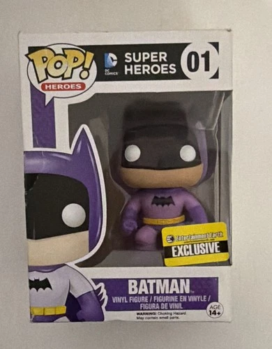 FUNKO POP HEROES SUPER DC COMICS #01 BATMAN Vinyl Figure (2015) Free Shipping