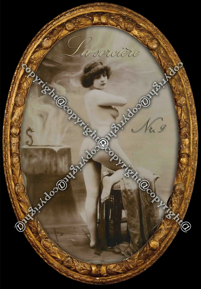 Antigua baraja de cartas del tarot arte erótico raro burdel cartomancia oráculo Foto 4 de 4