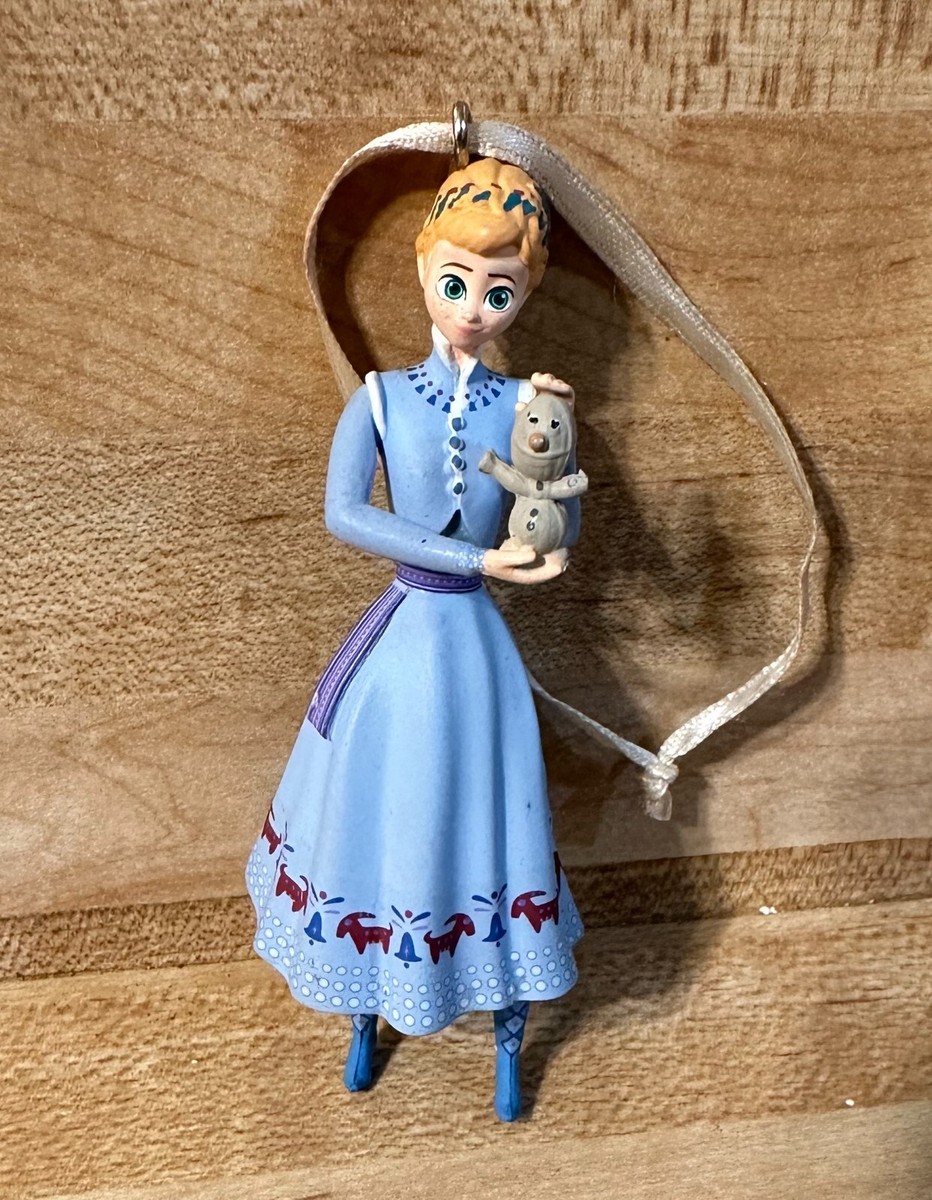 frozen anna christmas dress Disney Princess Adventure Blue Ornament with Snowman Sheer organza sleeves have easter dress shop Better-Than-A-Slip Dress (Size):XXS Blue Sparkly Modest Wrap