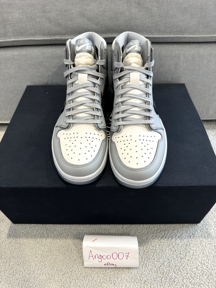 Size 8 - Jordan 1 x Dior High Gray for sale online | eBay Size 8 - Jordan 1 x Dior High Gray for sale online | eBay