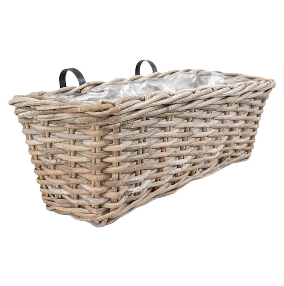Balkonkasten Blumenkasten Rattan 60x20cm Haken Blumentopf Aufhngung |  eBay.de