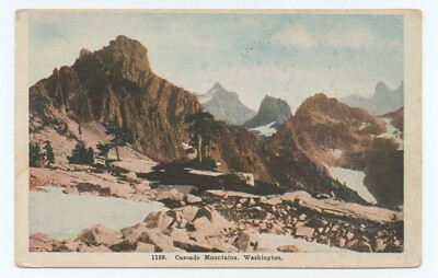 Cascade Mountains Washington Postcard
