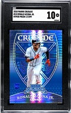 2018 Panini Crusade #18 Ronald Acuna Jr. HYPER PRIZM /299 SGC 10 GEM RC