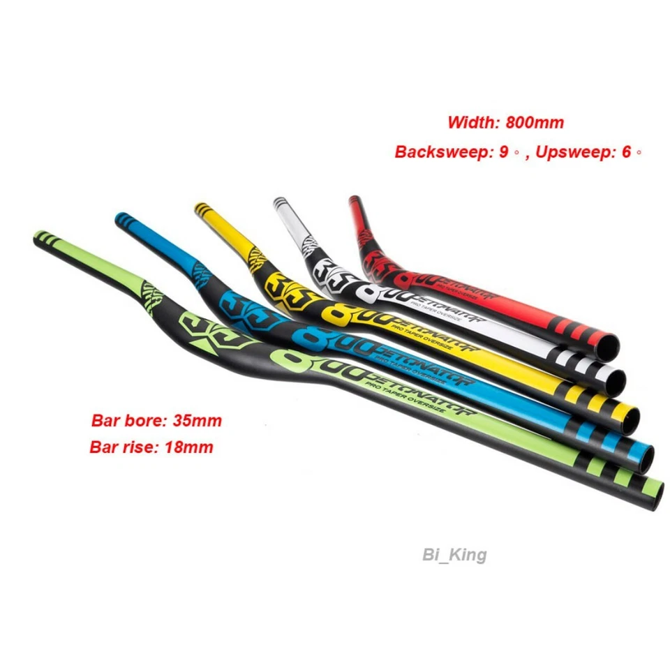 Nuevo Da Bomb "DETONATOR 35" Bicicleta Bicicleta MTB DH/FR Manillar Elevado 35mm Azul Foto 3 de 3