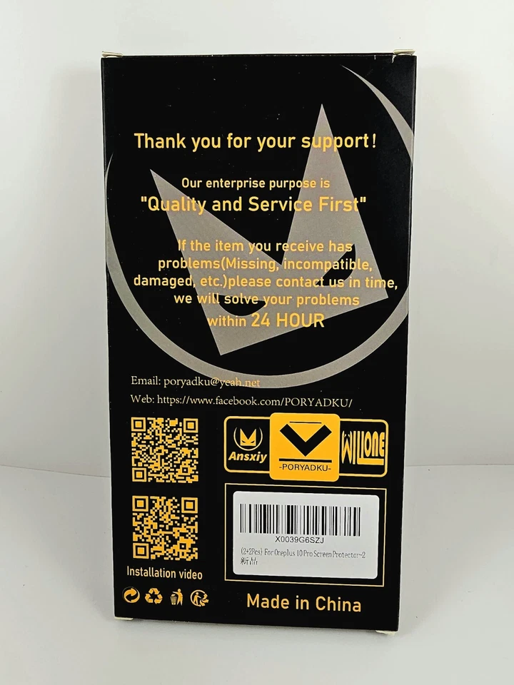 1 Pack For Oneplus 10 Pro 5g Fullcover Tempered Glass Screen/camera Protecter - Image 2 of 2