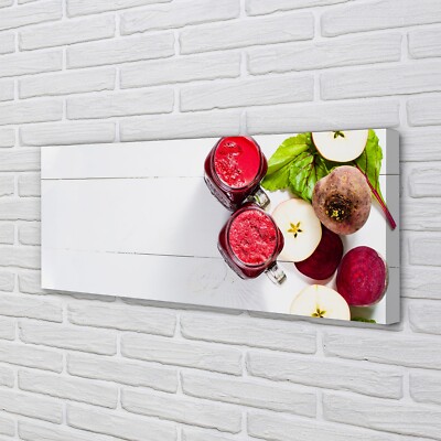 Tulup Leinwandbild 125x50 Wandkunst Cocktails Rübe-Apfel