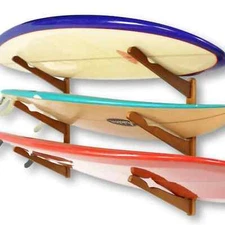 Triple Surfboard Wall Rack