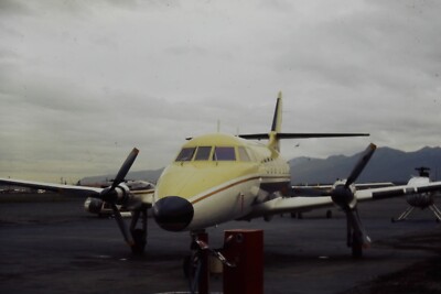 Vintage 35mm Photo Slide Aviation Grumman Gulfstream I 1 Jet Plane #1