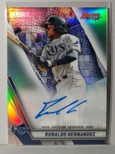 2019 Bowman's Best Best of '19 Autos Refractors Tampa Bay Ray Ronaldo Hernandez