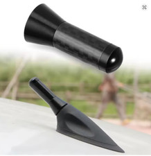 Car Antenna Fin Styling, Black Aesthetics Carbon Universal Look + Adapters
