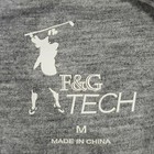 F&G Tech Sweater Vest Mens M Blue Golf Button Mock Neck Sleeveless Preppy — photo 3
