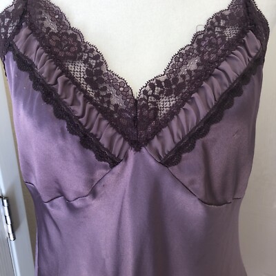 Shorty en micro dentelle violet foncé femme | La Halle