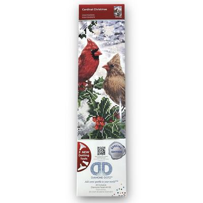 New DIAMOND DOTZ Cardinal Christmas Special Edition Diamond Painting Kit Craft