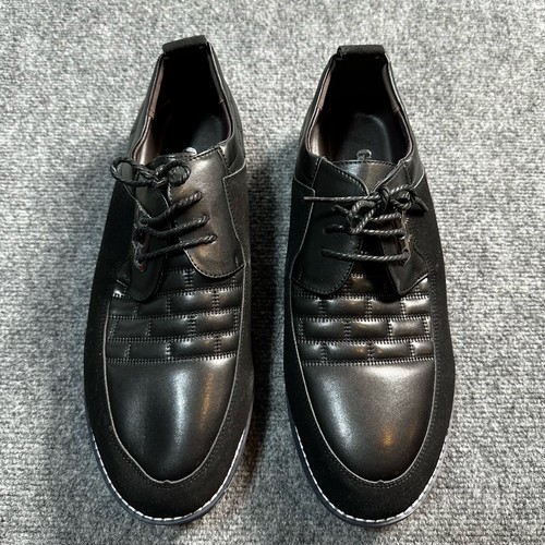 Gatsby Schuhe Herren 16 schwarz Kunstleder Oxford Derby Schnürschuhe orthopädisch NEU - Bild 6 von 17