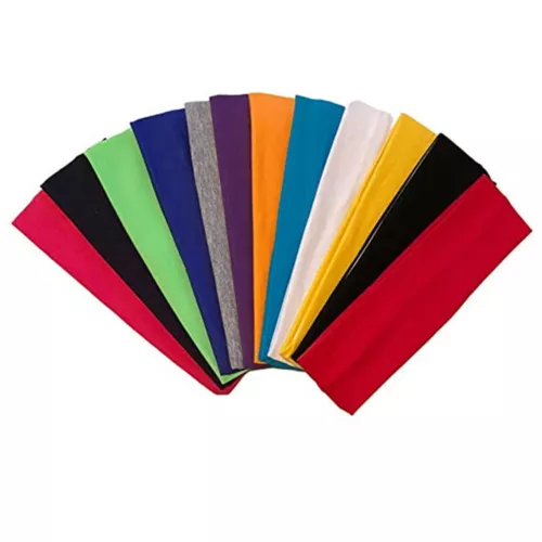 3X Femmes Hommes Extensible Bandeau En Bande Sueur Sport Yoga Gymnase | - Zdjęcie 2 z 43